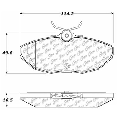 Centric Parts Posi-Quiet Ceramic Pad, 105.08060 105.08060